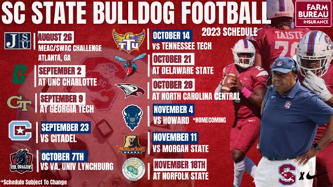 csc fodbold|south carolina state football schedule.